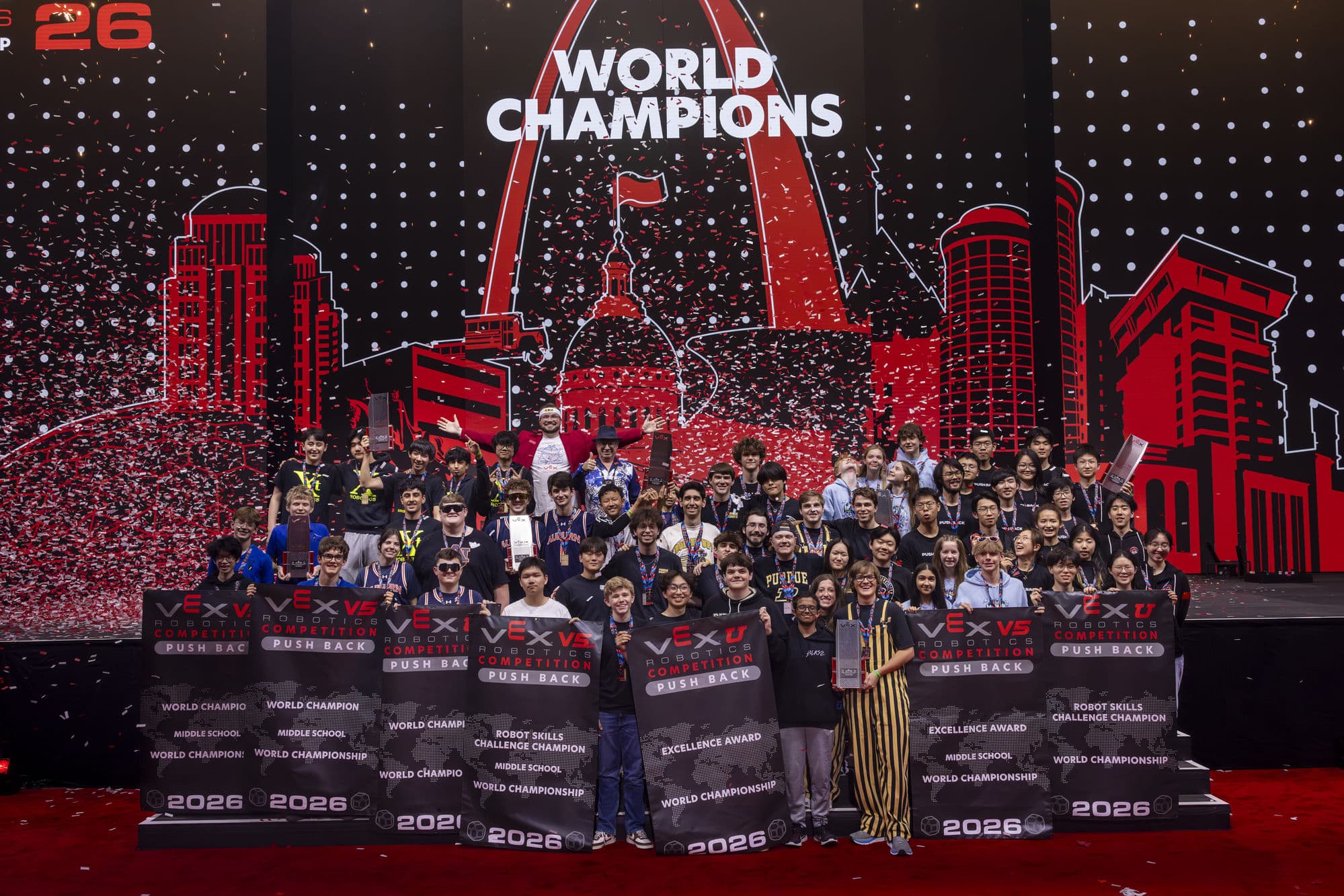 Purdue SIGBots team as 2026 World Champions